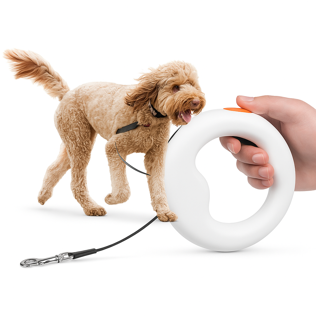 Correa Retráctil Mascotas Con Freno