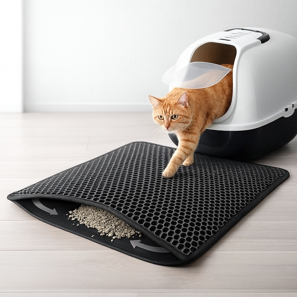 Alfombra Atrapa Arena para Gatos