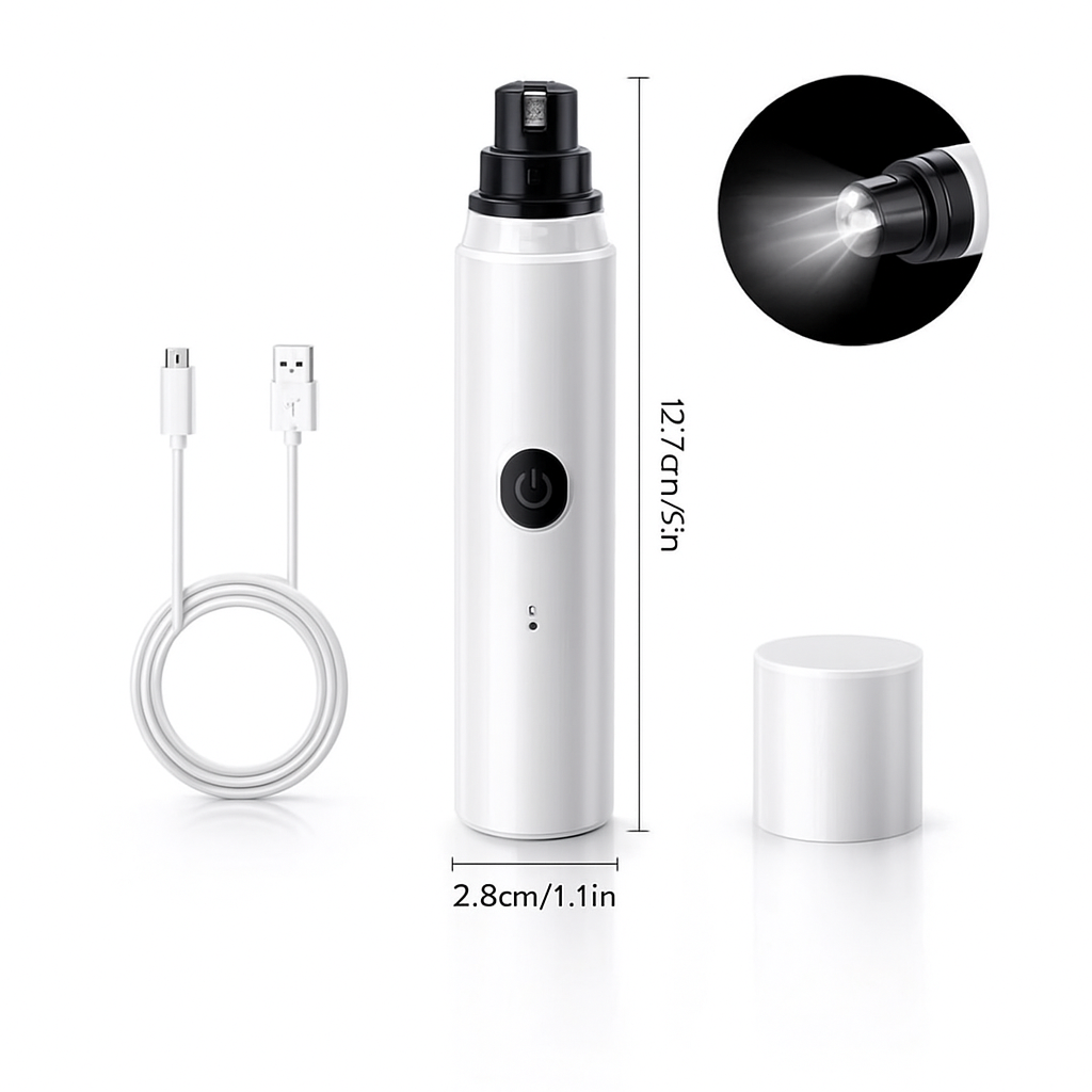 Lima Eléctrica para Uñas de Mascotas