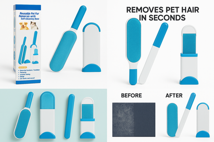 Cepillo Quitapelos Autolimpiable – Ideal para Perros y Gatos