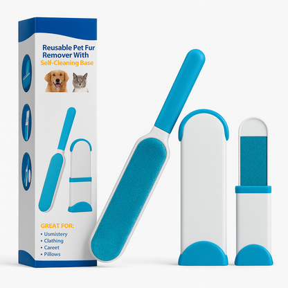 Cepillo Quitapelos Autolimpiable – Ideal para Perros y Gatos