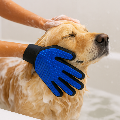Guante de Masaje y Cepillo para Mascotas